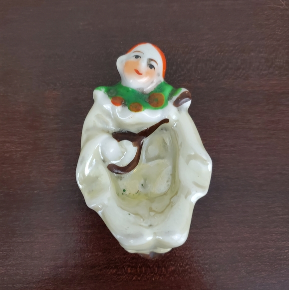 Vintage Art Deco Lusterware Pierrot Trinket Dish - Picture 2 of 9